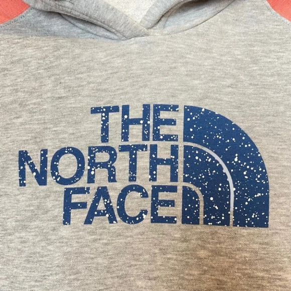 The North Face  Grey & Salmon Pink Half Dome Pullover Hoodie - Picture 6 of 7